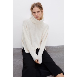 Áo Len Nữ OverSize Cổ Lọ Mềm ZA