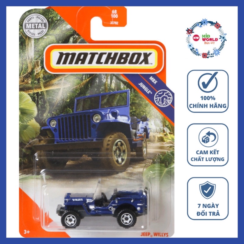 Xe mô hình Matchbox Jeep Willys GKL05.