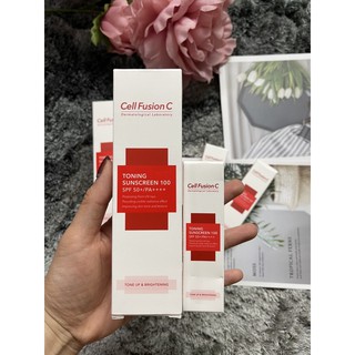 kem chống nắng nâng tông Cell Fusion C 50ml tặng 1 tuýp mini 1ml