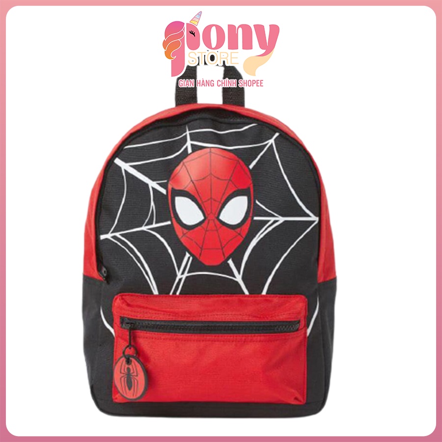 Balo nhện đen đỏ cho bé, balo Spiderman bé trai siêu đẹp chất mềm nhẹ mẫu mới 2021