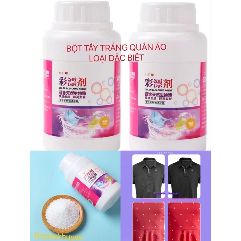 [SIZE TO 260gam]  Bột Tẩy Trắng Quần Áo loại mạnh, Thuốc tẩy trắng đa năng,làm sạch  quần áo bị ố vàng,vết bẩn khó xử lý