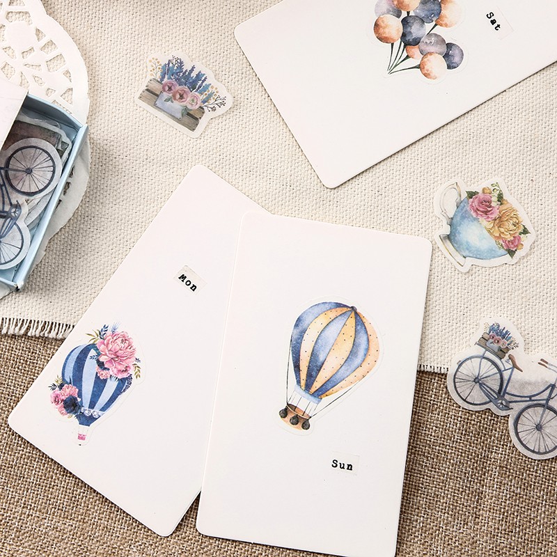 Set 40 Miếng Dán Trang Trí 24 Kiểu Phong Cách Vintage | BigBuy360 - bigbuy360.vn