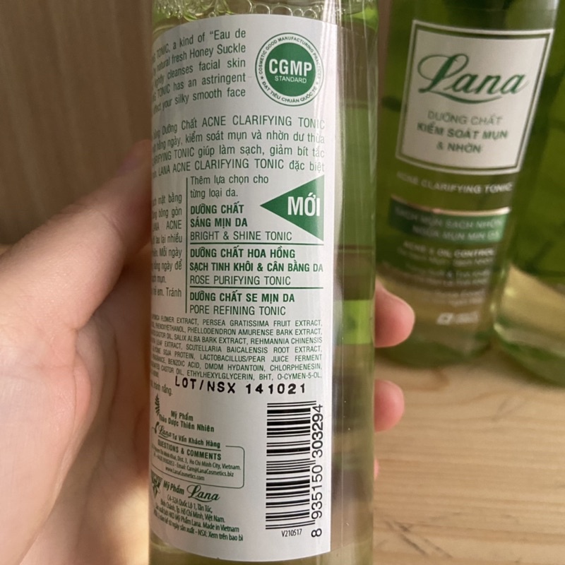 DƯỠNG CHẤT KIỂM SOÁT MỤN & NHỜN 150ml Lana