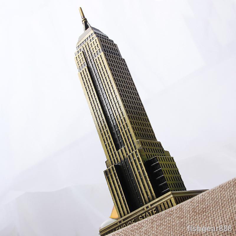 Mới Mô Hình Tòa Nhà New York Empire State Bằng Sắt Dùng Để Trang Trí Phòng Khách