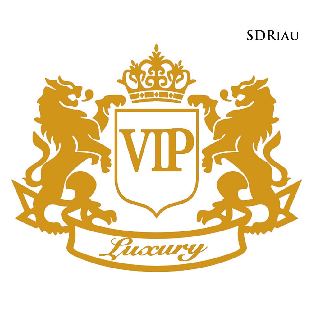Miếng dán trang trí xe hơi hình họa tiết chữ vip