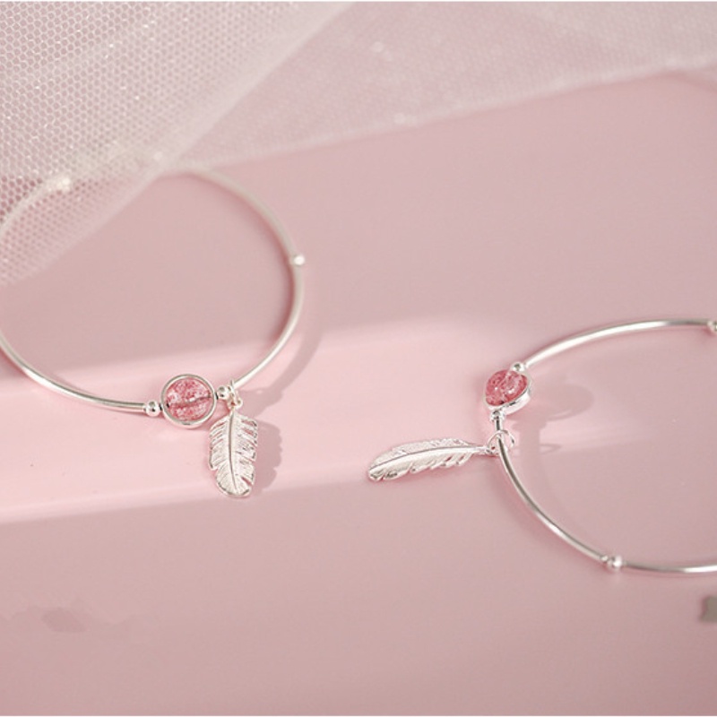 Vòng tay phong cách Hàn Quốc chất lượng cao Vòng tay pha lê dâu tây