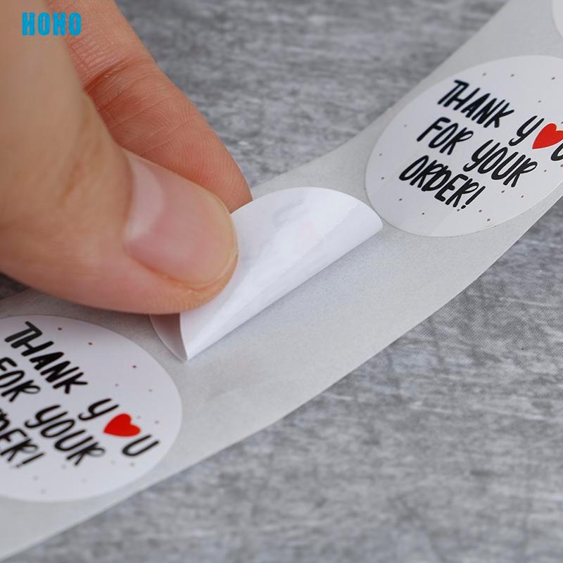 Bộ 2 cuộn hình dán chữ Thank You For Your Order đáng yêu | BigBuy360 - bigbuy360.vn