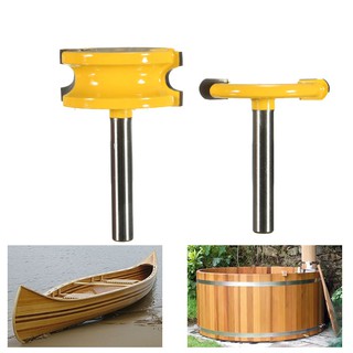 Bộ 2 mũi phay gỗ ghép âm dương bán nguyệt, cốt 6.35mm