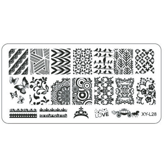 Bảng in móng Mica trang trí móng nail