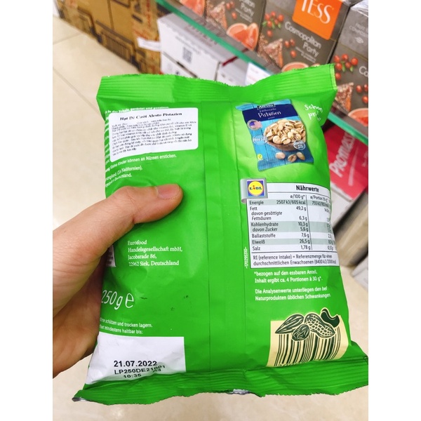 Hạt dẻ cười rang muối Alesto 250g - Đức