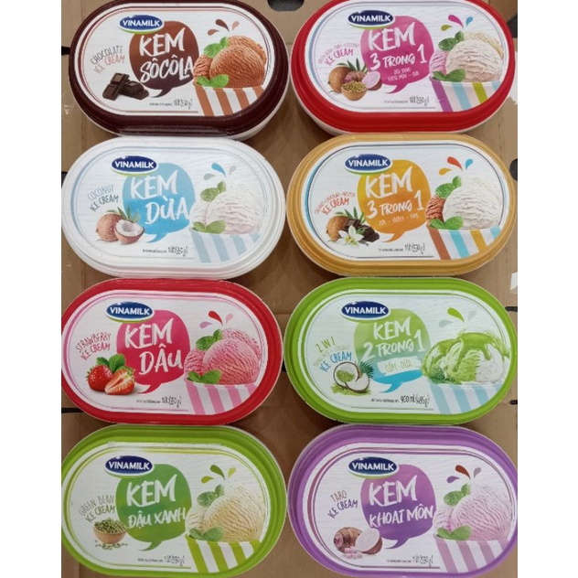Kem hộp 1L Vinamilk các vị
