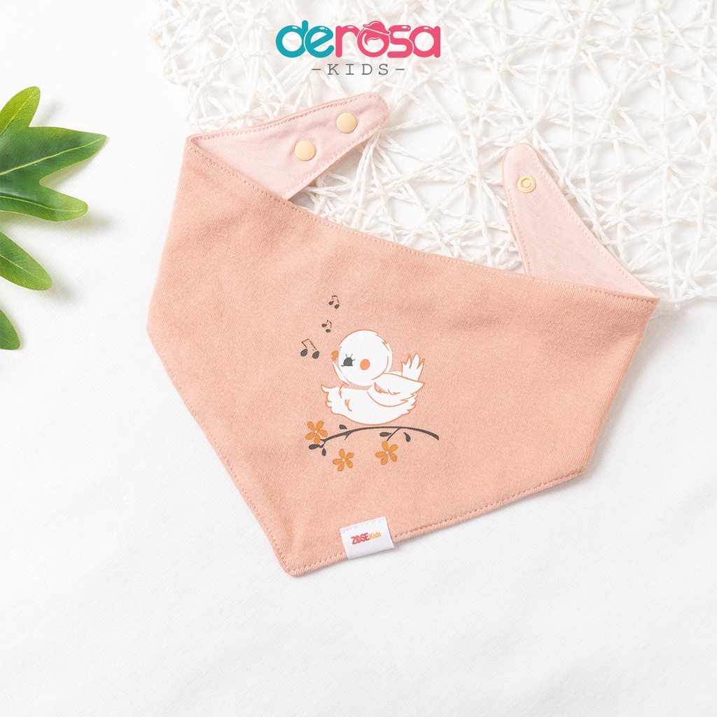 Khăn yếm tam giác cho bé chất liệu cotton 2 lớp DEROSA KIDS 018K