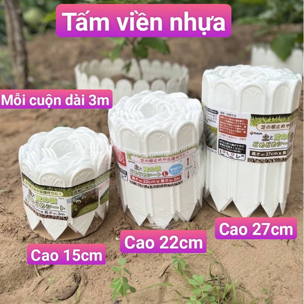 Viền hàng rào nhựa - Viền vườn đẹp