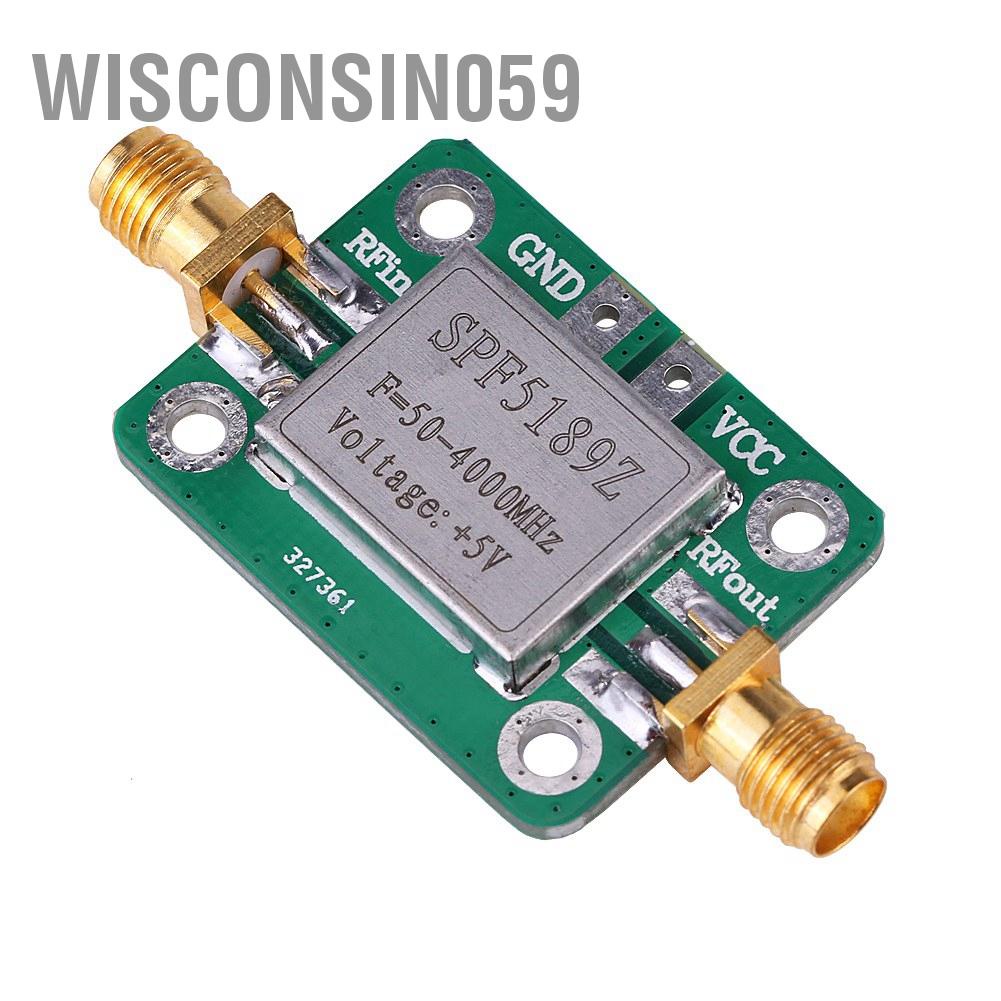 [Hàng Sẵn] Bộ thu tín hiệu Khuếch đại RF LNA 50-4000MHz SPF5189 cho đài FM HF VHF / UHF Ham Radio【Wisconsin059