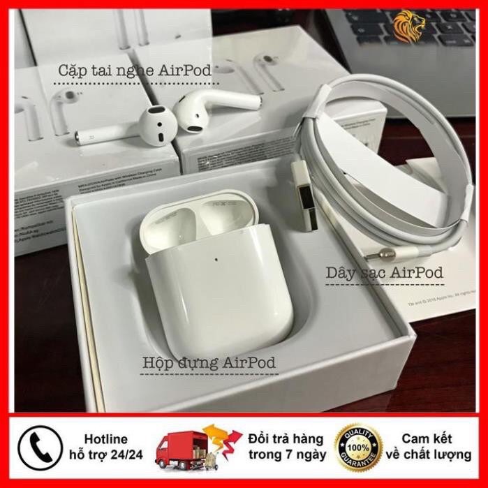 [AIRPODS 2] Tai nghe AirPods 2_Tai nghe Bluetooth_Tự Động Kết Nối - Định Vị Đổi Tên - Bảo hành 6 tháng