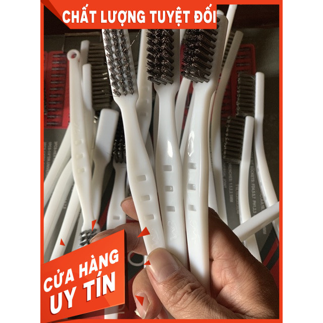 [RẺ VÔ ĐỊCH]Bàn Chải Cọ Đầu Bò Lốc Máy Sợi Hợp Kim Trắng Cực Kỳ Hiệu Quả