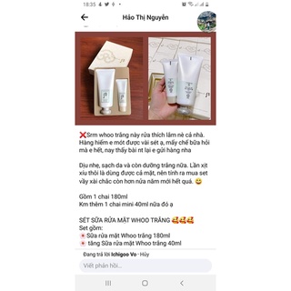 Sữa rửa mặt whoo trắng