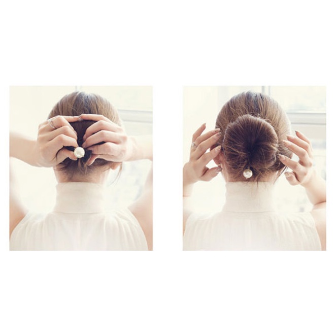 Thanh búi tóc củ tỏi đính hạt xinh xắn  Clovershop68