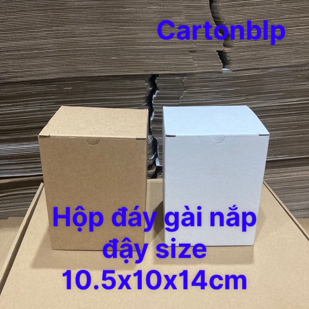 20 HỘP CARTON ĐÁY GÀI NẮP ĐẬY SIZE 10.5X10X14CM