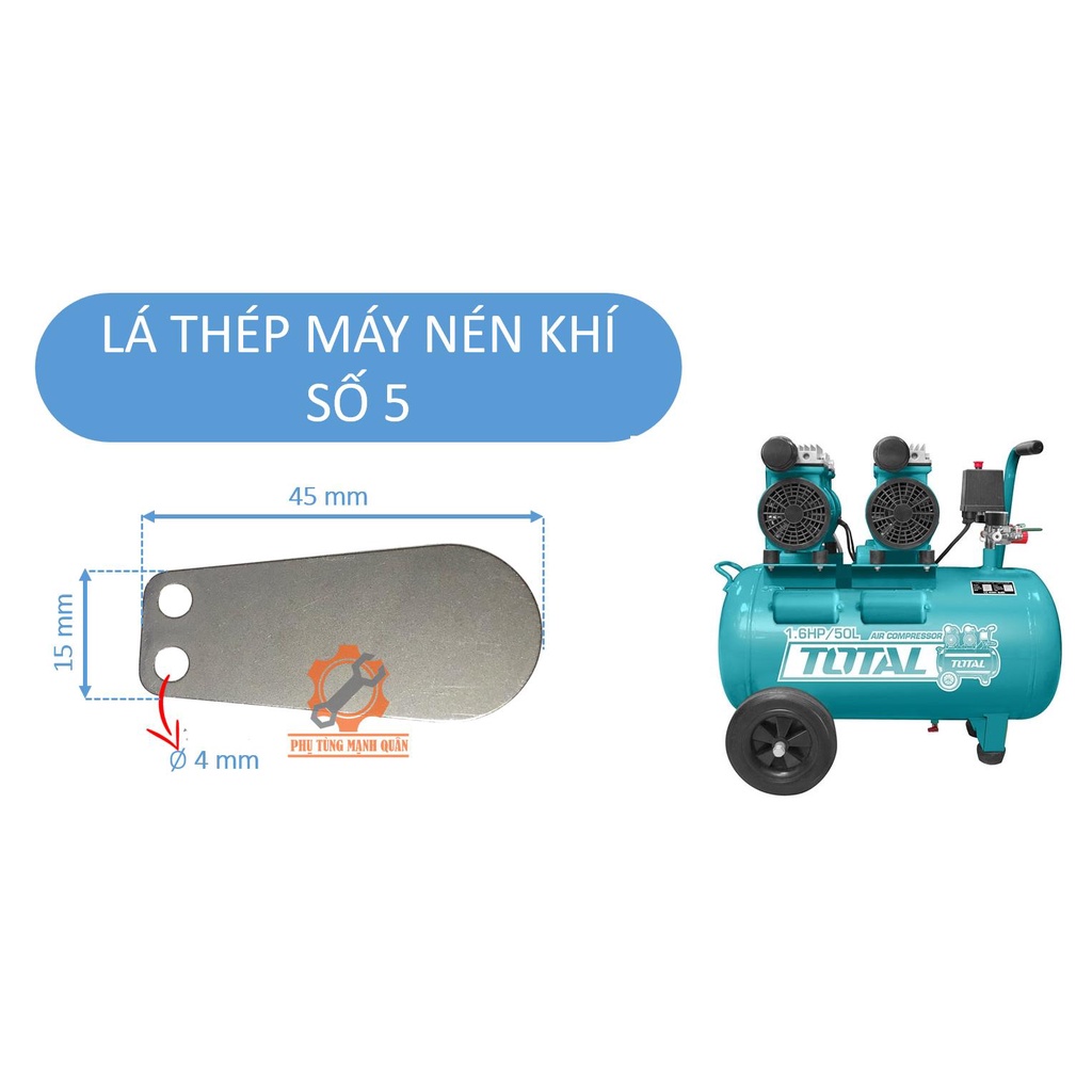 LÁ THÉP MÁY NÉN KHÍ SÔ 1-SỐ 2- SÔ 3- SỐ 5- SỐ 9 - MS9 - ZIN