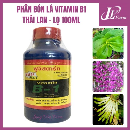 Phân Bón Lá VITAMIN B1 Thái Lan - Lọ 100ml - Dùng Cho Hoa Lan, Cây Cảnh