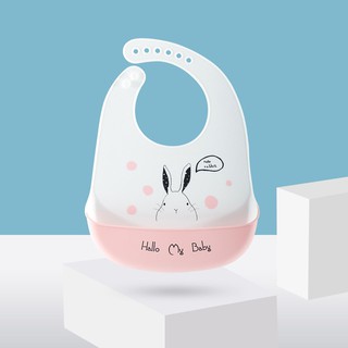 Yếm ăn dặm silicon mềm mịn cho bé