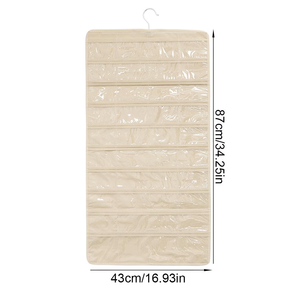 EUCA Túi Đựng Trang Sức Hai Mặt 80 Ngăn Kích Thước 43 * 87cm