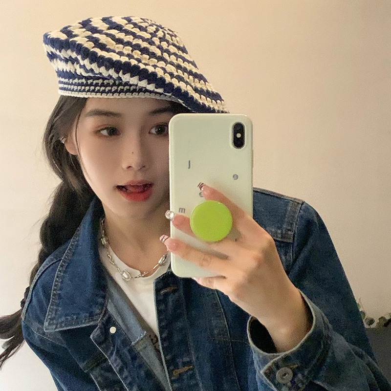 Mg STUDIO / Mũ Nồi Dệt Kim 3 Màu