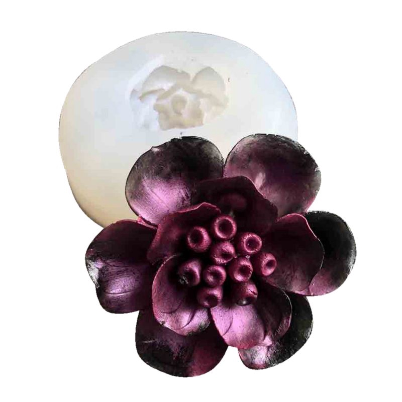 Khuôn Silicone Làm Xà Phòng Hình Hoa Cúc 3d