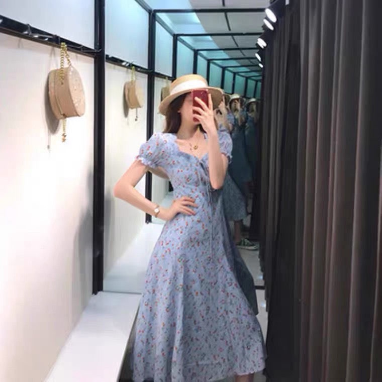 Đầm Hoa Tay Lửng Thời Trang Dành Cho Nữ