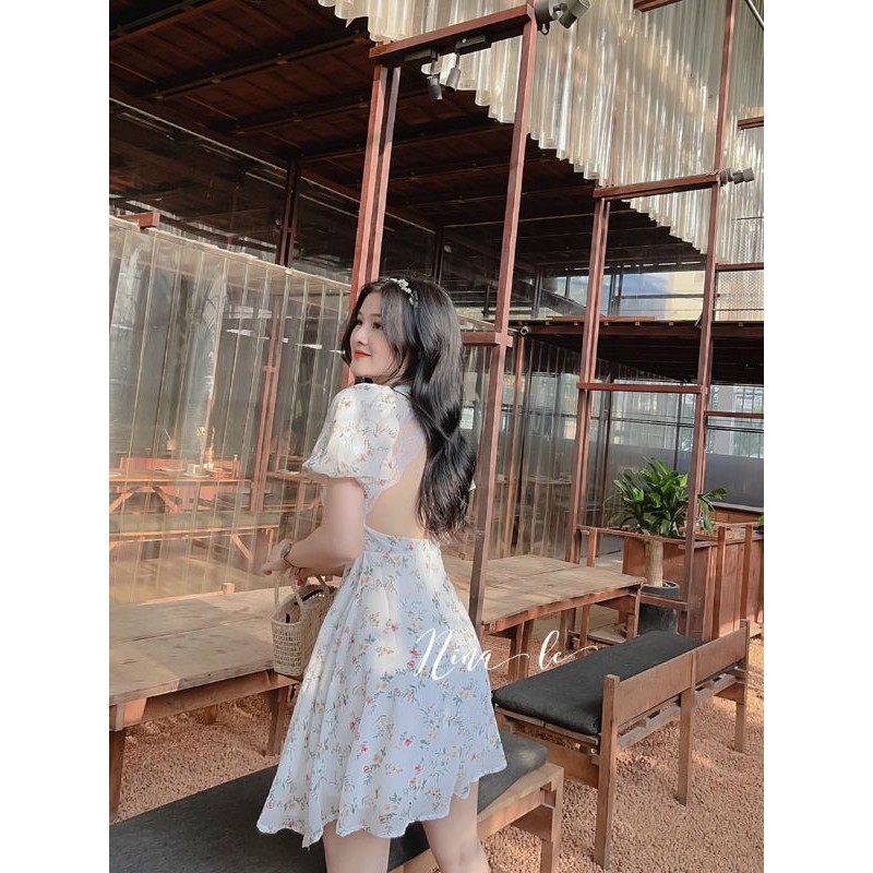 (BIGSIZE 60 ĐẾN 90 KÝ)Đầm hoa nhí hở lưng(có sẵn mút ngực) | BigBuy360 - bigbuy360.vn