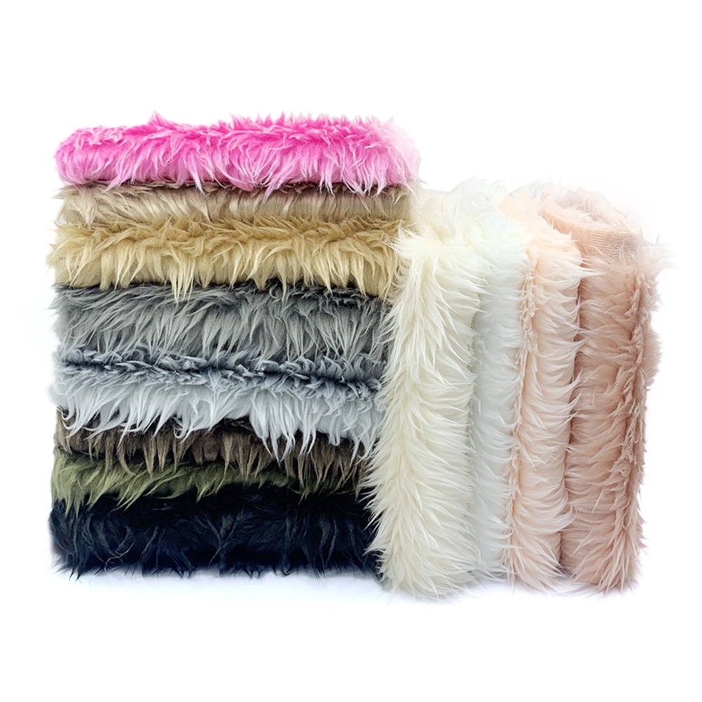 Vải Cotton Lông Cáo Nhân Tạo 3cm Dài 40x45cm May Quần Áo Búp Bê
