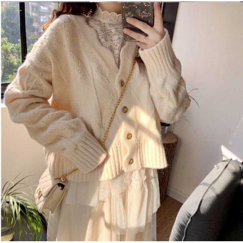 Áo Khoác Cardigan Thiết Kế Đơn Giản Thời Trang Nữ Dễ Thương | BigBuy360 - bigbuy360.vn