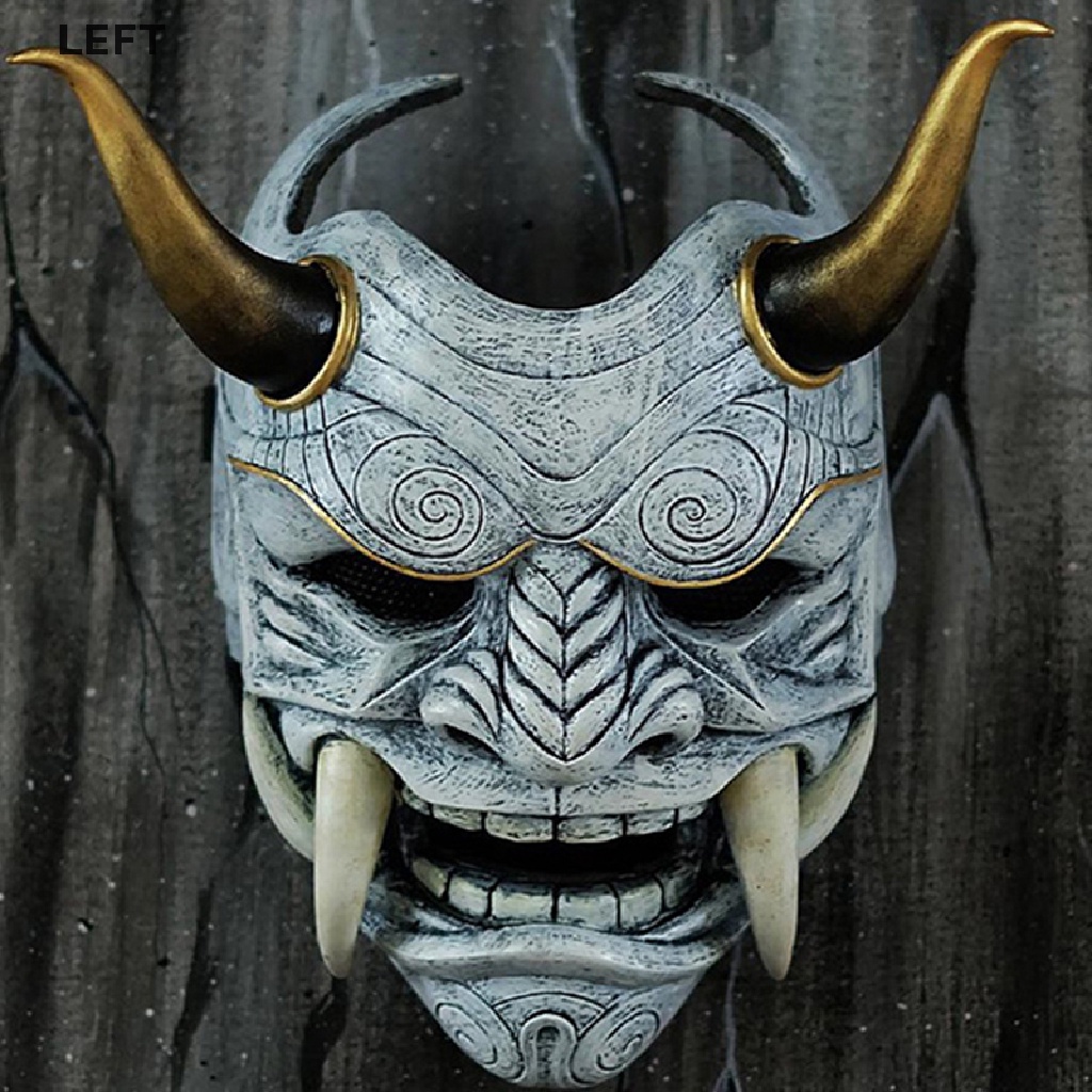 le Japanese Ghost Hannya Halloween Masquerade Mask Prajna Half Face Masks Samurai my