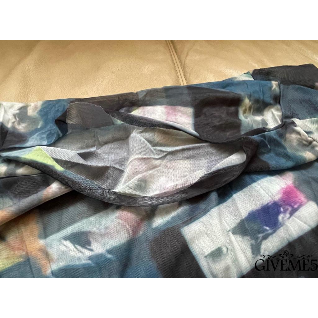 Áo thun tay dài phối lưới xuyên thấu thời trang cho nữ