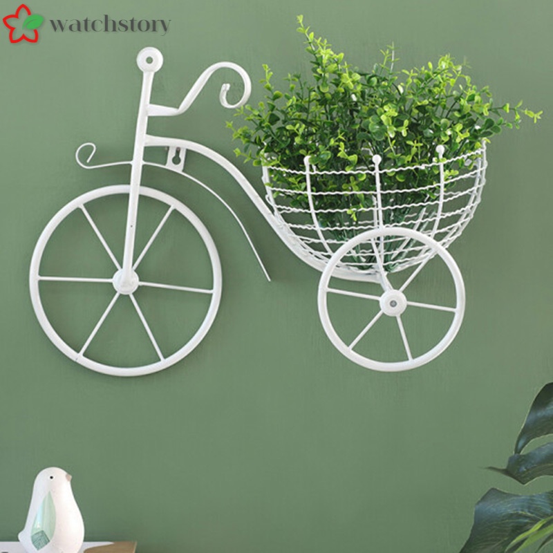 Giỏ hoa treo tường hình xe đạp phong cách cổ điển độc đáo trang trí nhà cửa xinh xắn