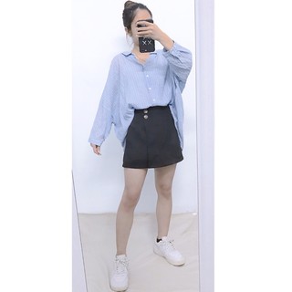 (2hand) Sơ mi Korea form oversize siêu to khổng lồ