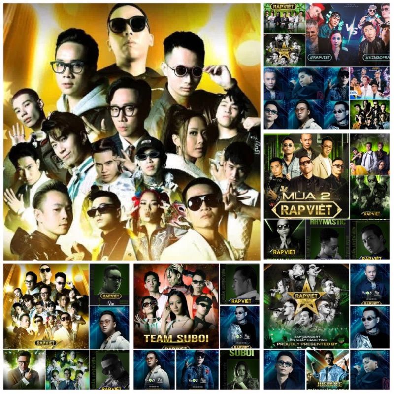 10-30 hình dán Stickers Rap Việt 2020 decal