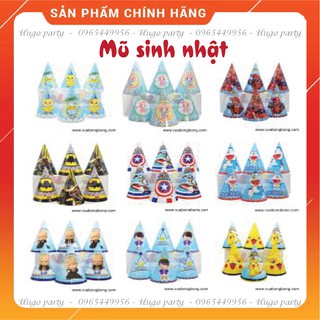 Mũ sinh nhật, Nón đội sinh nhật cho bé, trang trí sinh nhật, thôi nôi cho bé Yêu | Có sẵn nhiều chủ đề