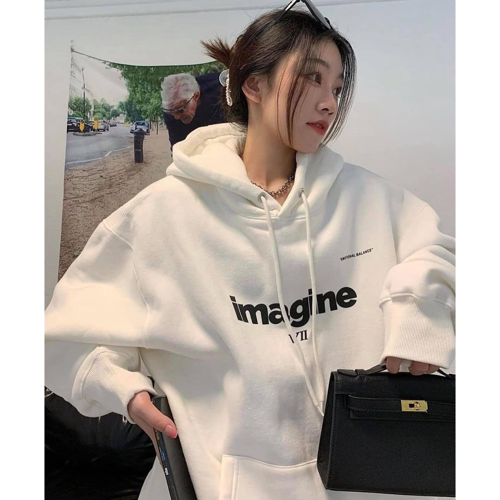 Áo Hoodie nỉ Imagine Form Rộng Phong Cách Basic Samsam4896 | BigBuy360 - bigbuy360.vn