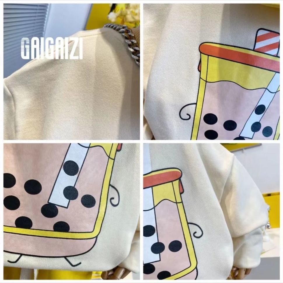 Bộ Đồ Hai Món Gồm Áo Sweater Ba Chiều + Quần Dài Phong Cách Hàn Quốc Dễ Thương Thời Trang Mùa Thu Cho Bé Trai Và Gái