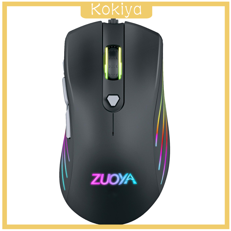 [KOKIYA]Computer Gaming Mouse 7 Button 7200 DPI Game Mice RGB Backlit for PC Laptop