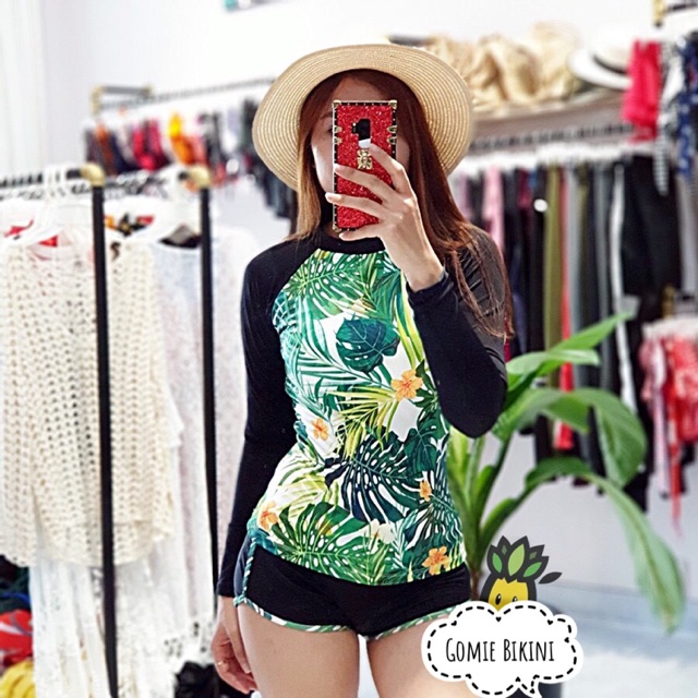 [Ảnh thật + Video ] Bikini dài tay cho nữ đi bơi chống nắng | BigBuy360 - bigbuy360.vn