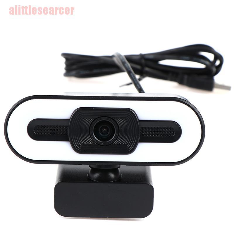 1 Webcam 2k Hd W / Mic Usb 2.0 Có Đèn Cho Pc / Laptop