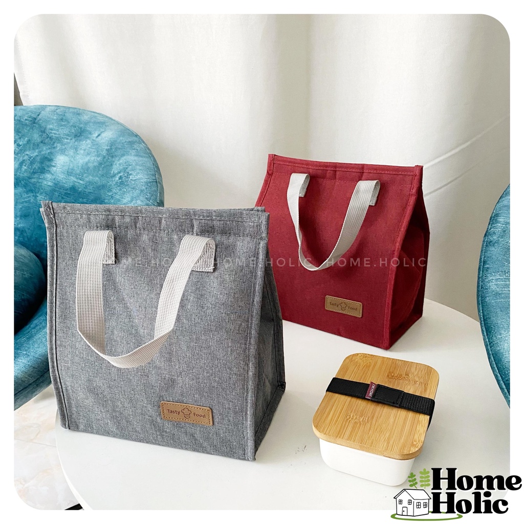 Túi Giữ Nhiệt Chống Thấm Đa Năng Bằng Vải Oxford Cao Cấp Đựng Thực Phẩm Hộp Cơm Home Holic