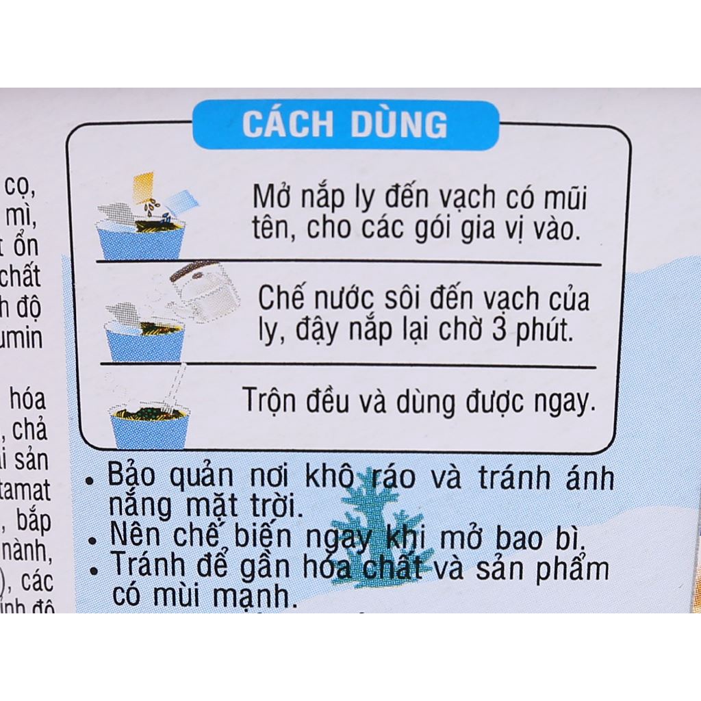 Thùng 12 ly Mì mini Doraemon vị hải sản chua ngọt