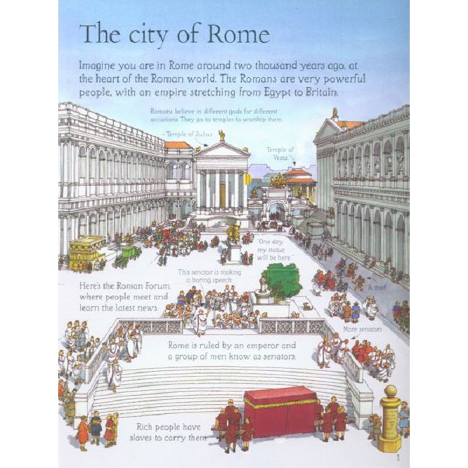 Sách Usborne - tương tác lật mở See Inside Ancient Rome