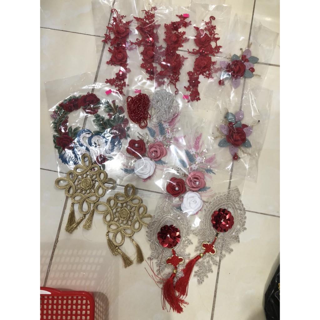 combo hoa trang trí áo dài xinh xắn