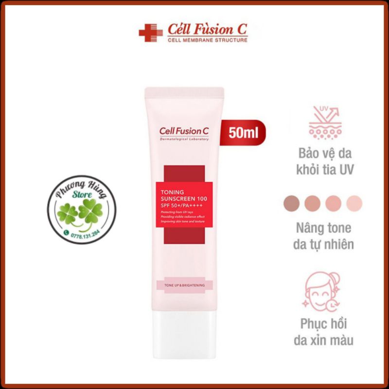 Kem chống nắng cell fusion các loại mẫu mới tuýp 50ml