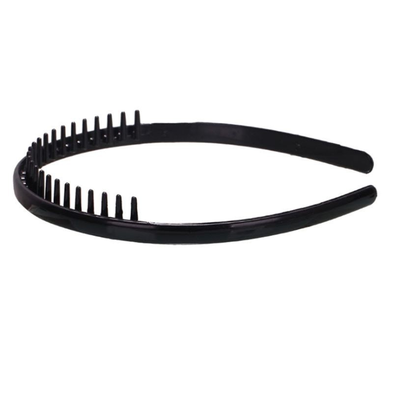 (Hàng Mới Về) Lược Cài Tóc 8mm Màu Đen Chống Trượt Diy Dành Cho Nam Và Nữ